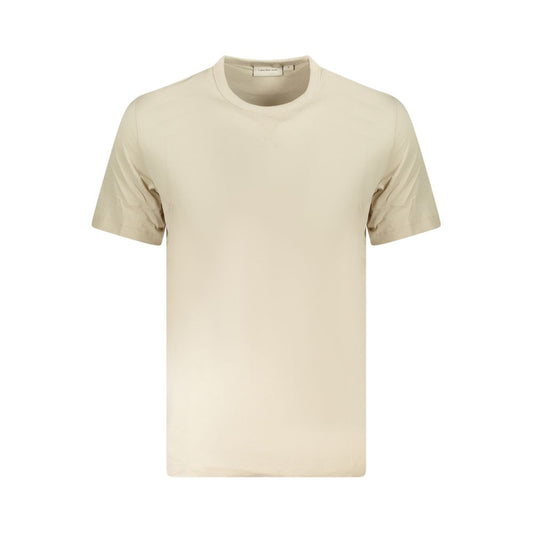 T-shirt homme en coton beige