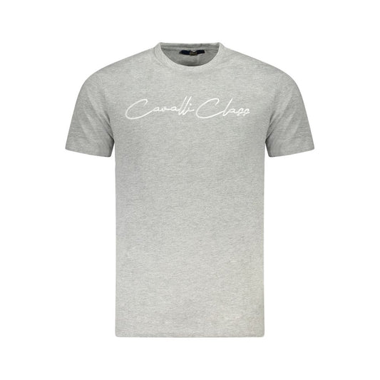Camiseta de algodón gris para hombre
