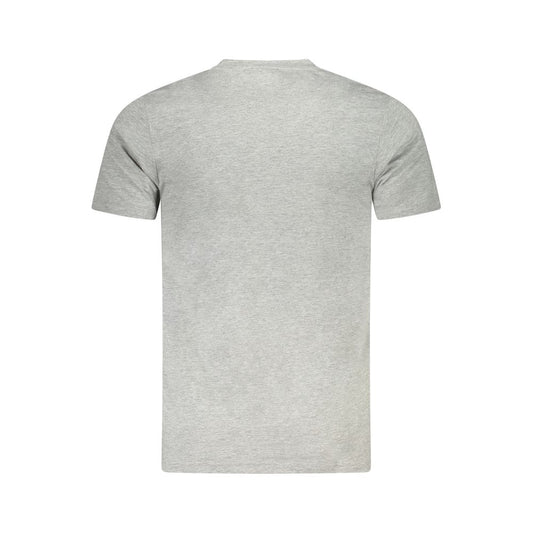 Camiseta de algodón gris para hombre