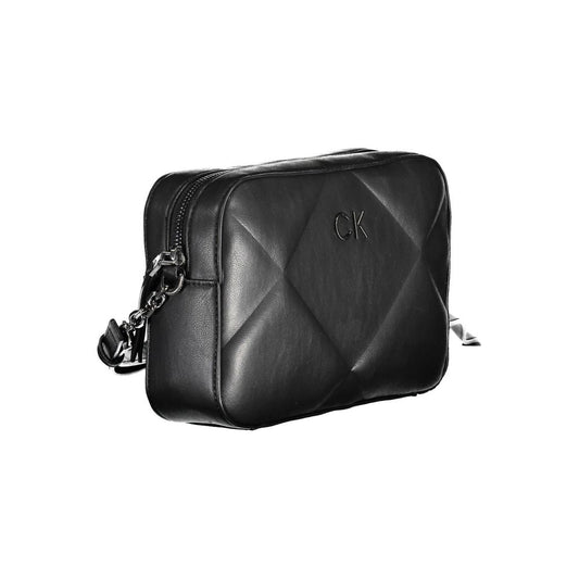 Sac à main en polyester noir