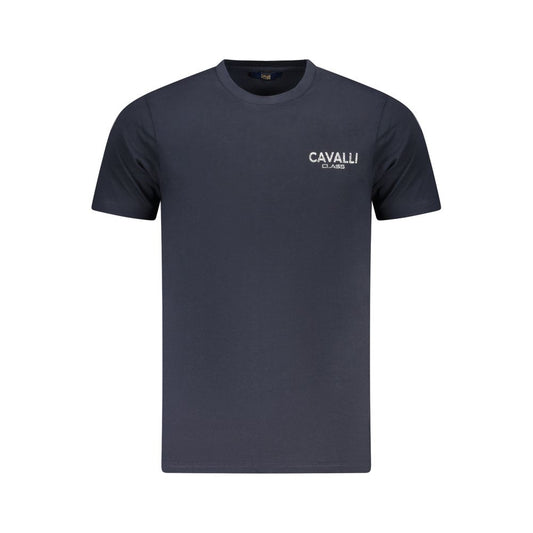 Camiseta de algodón azul para hombre