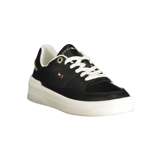 Zapatillas deportivas negras de polietileno para mujer