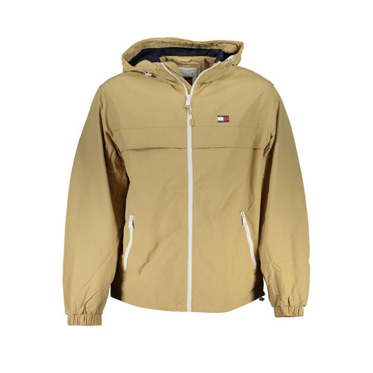 Chaqueta de poliamida beige
