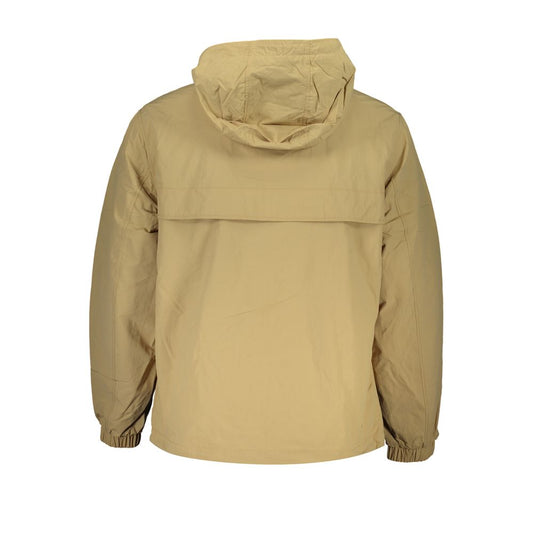 Chaqueta de poliamida beige