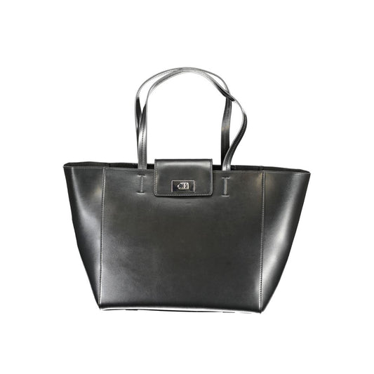 Sac à main en polyester noir
