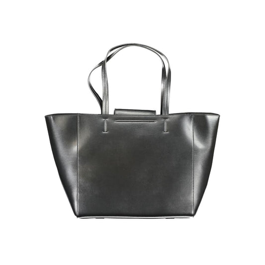 Sac à main en polyester noir