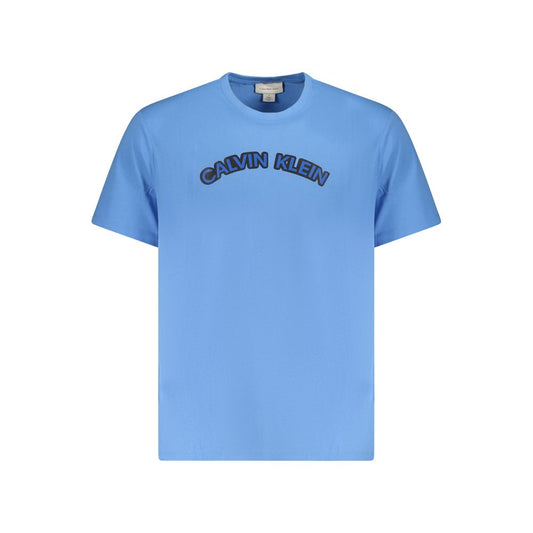 T-shirt homme en coton bleu clair