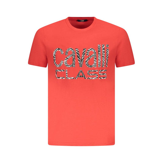 Camiseta roja de algodón para hombre