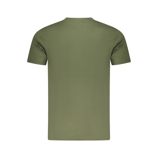 Camiseta de algodón verde para hombre