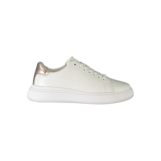 Zapatilla deportiva de poliéster blanca
