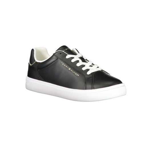 Zapatillas deportivas de piel negra para mujer
