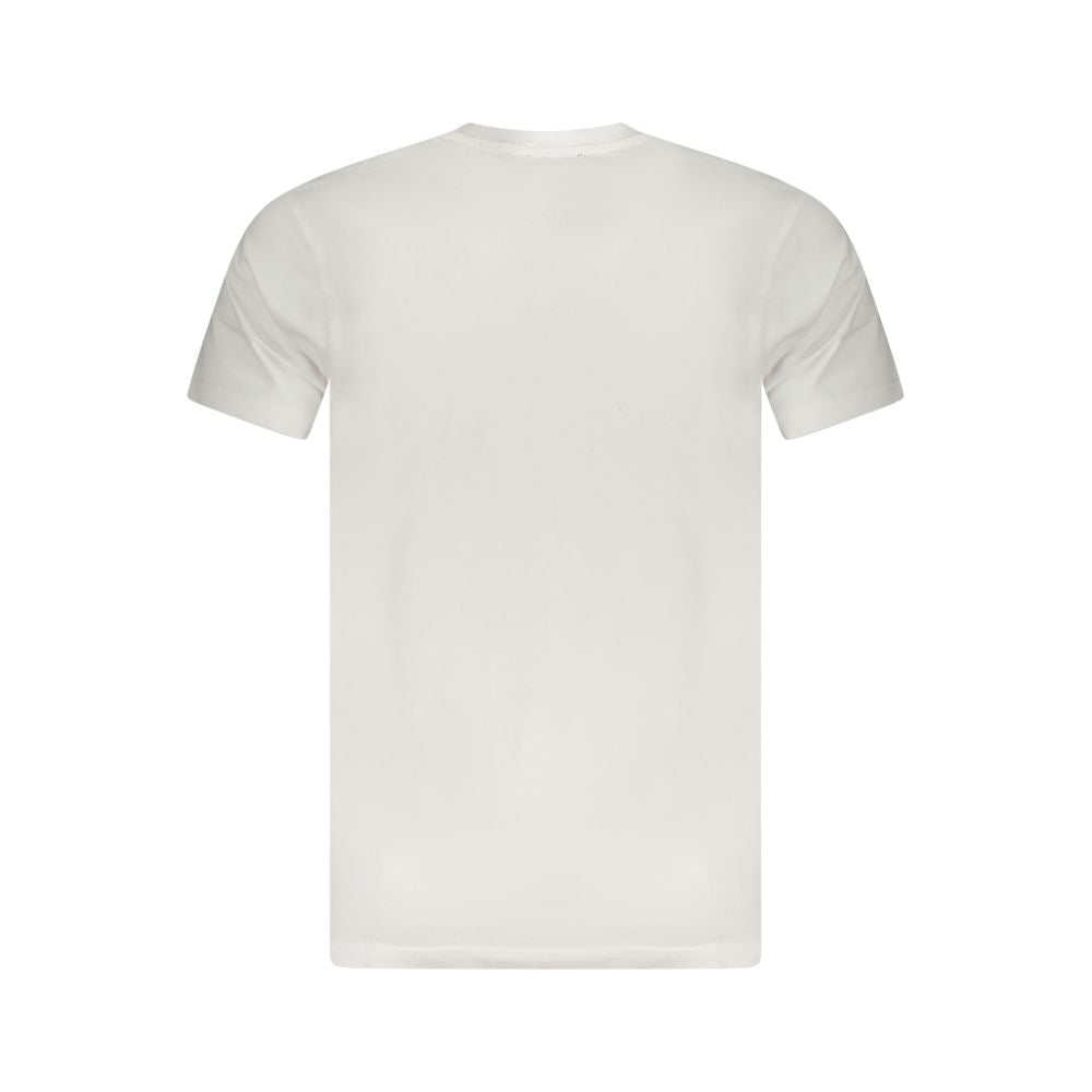 Camiseta blanca de algodón para hombre