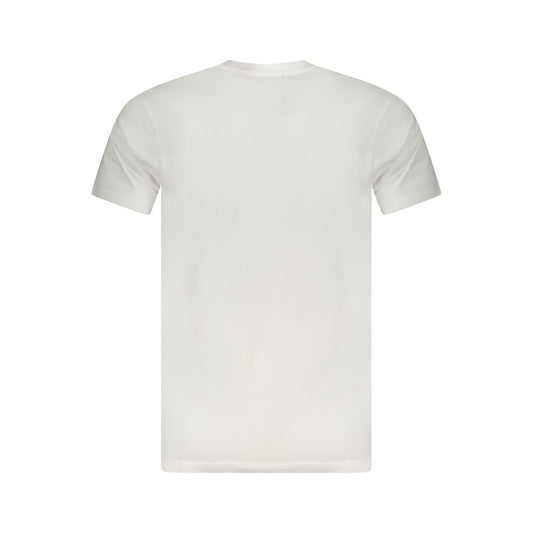 Camiseta blanca de algodón para hombre