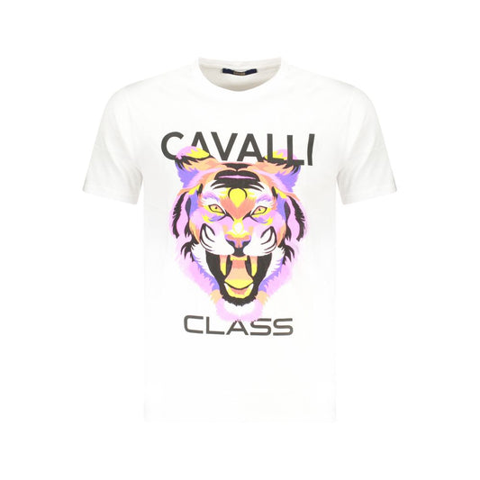 Camiseta blanca de algodón para hombre