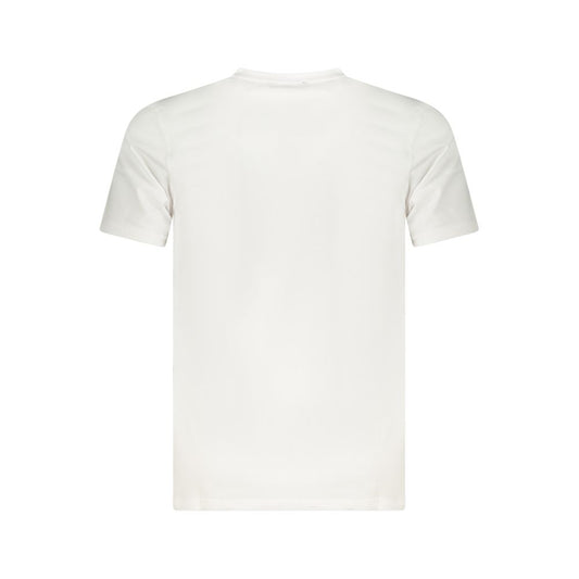 Camiseta blanca de algodón para hombre