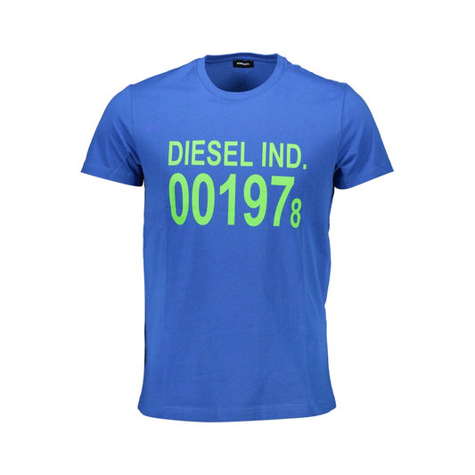 T-shirt homme en coton bleu