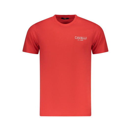 Camiseta roja de algodón para hombre