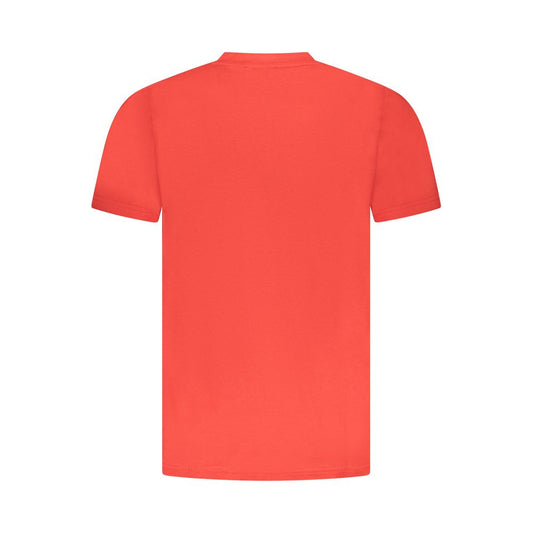 Camiseta roja de algodón para hombre