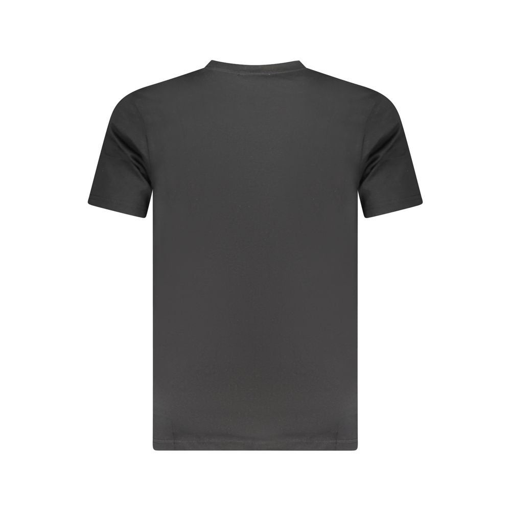 Camiseta negra de algodón para hombre