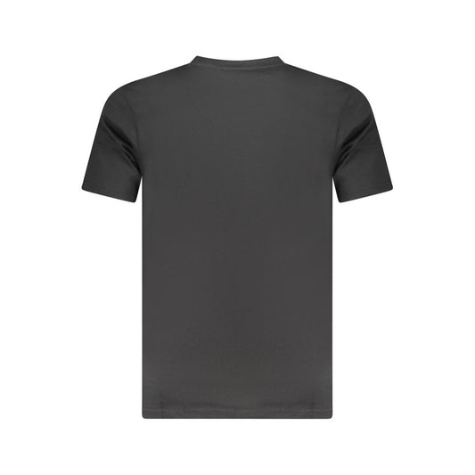 Camiseta negra de algodón para hombre