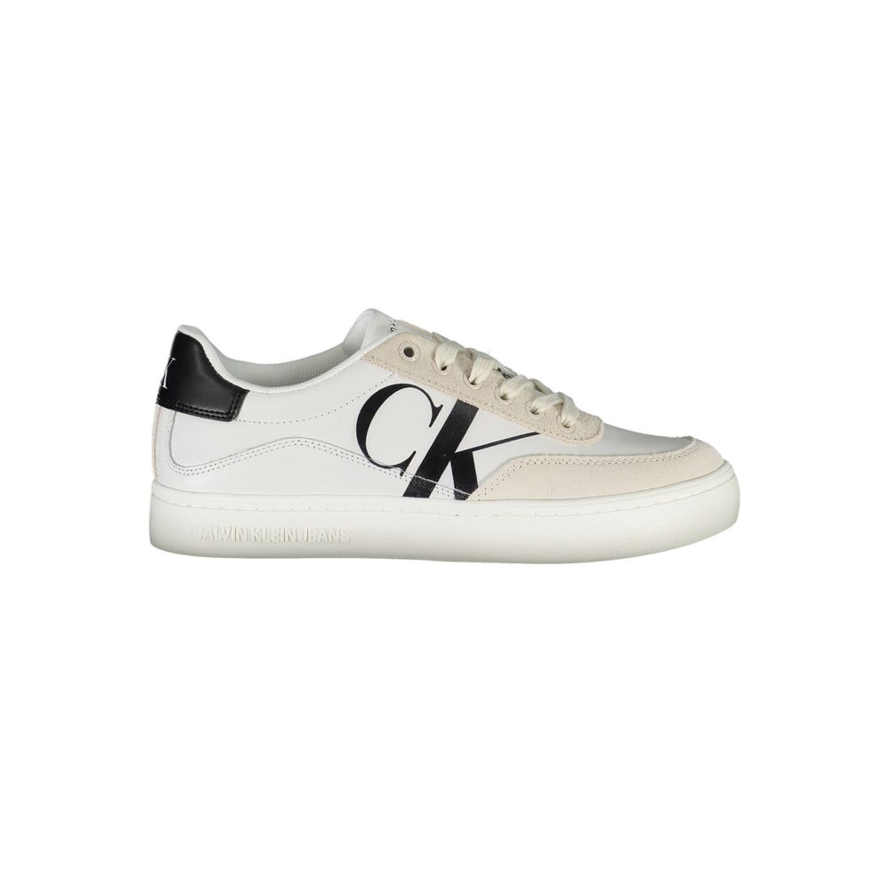 Zapatilla deportiva de poliéster blanca