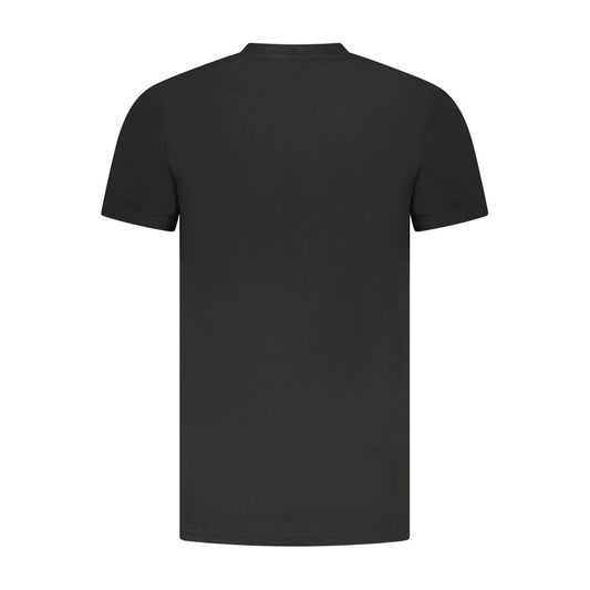 Camiseta negra de algodón para hombre