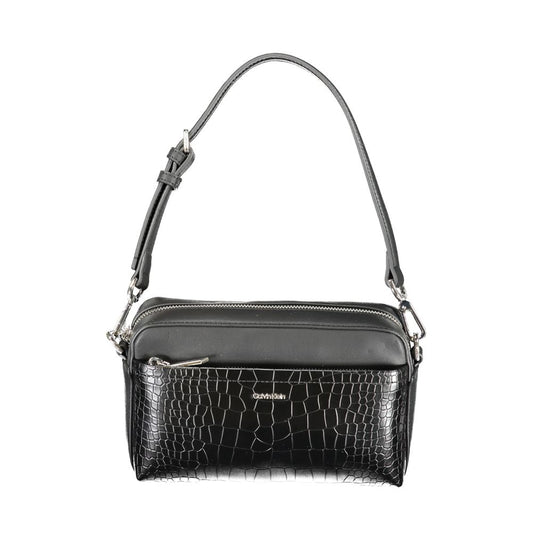 Sac à main en polyester noir