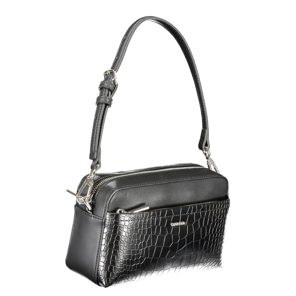 Sac à main en polyester noir