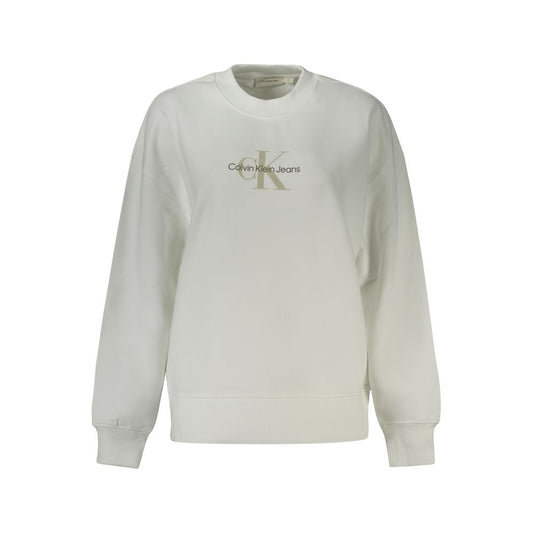 Suéter de algodón blanco para mujer