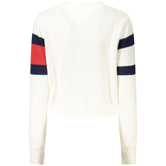 Pull femme en coton blanc