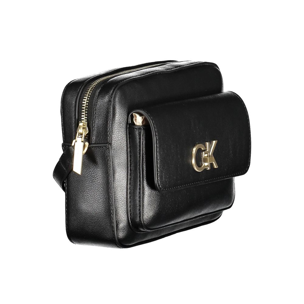 Sac à main noir en polyester recyclé pour femme