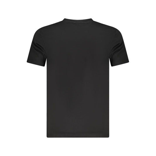 Camiseta negra de algodón para hombre