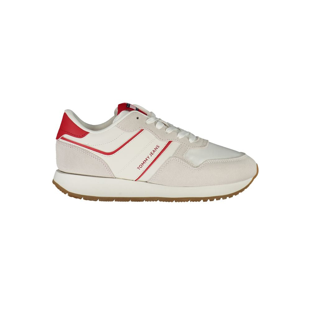 Baskets en cuir rouge pour femmes