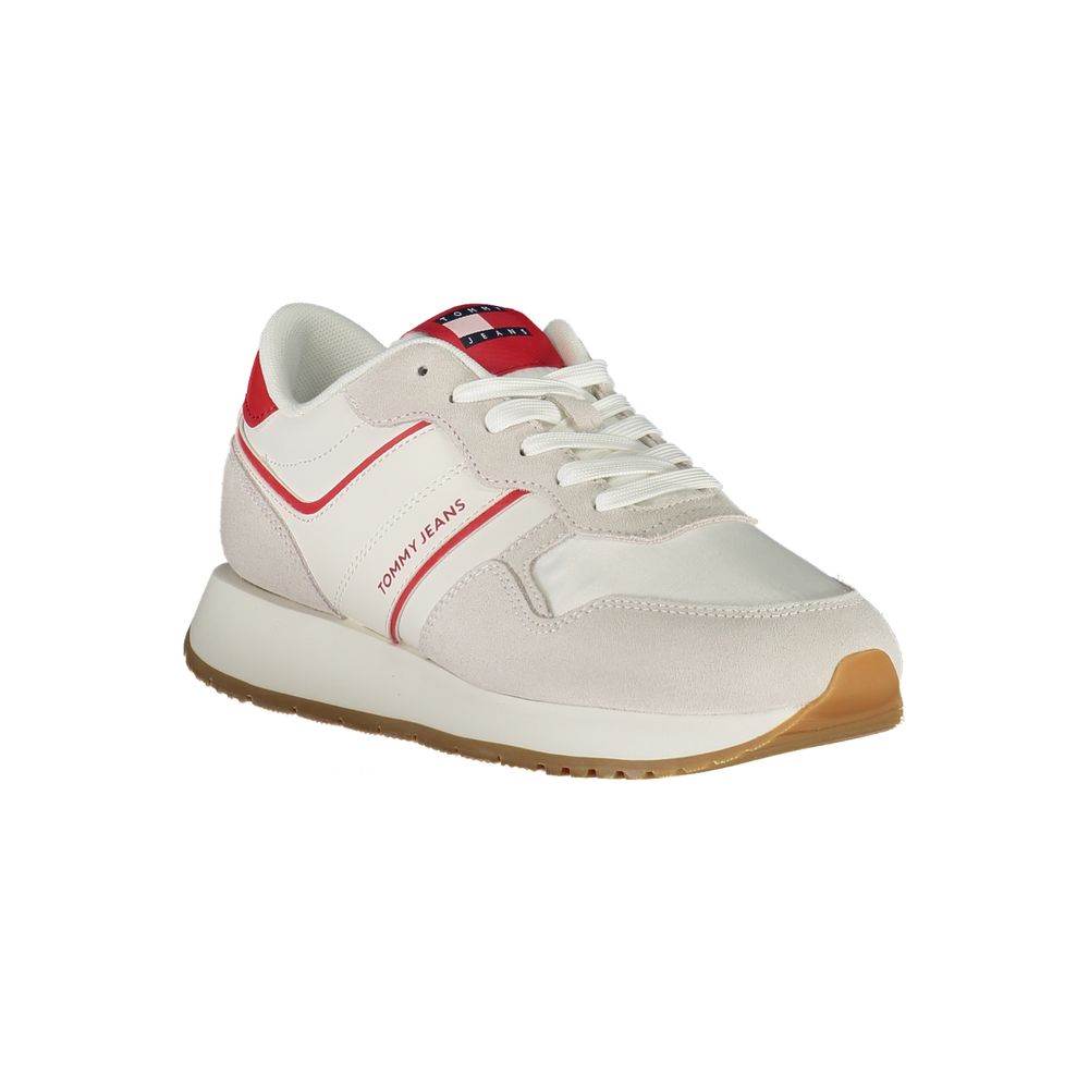 Baskets en cuir rouge pour femmes