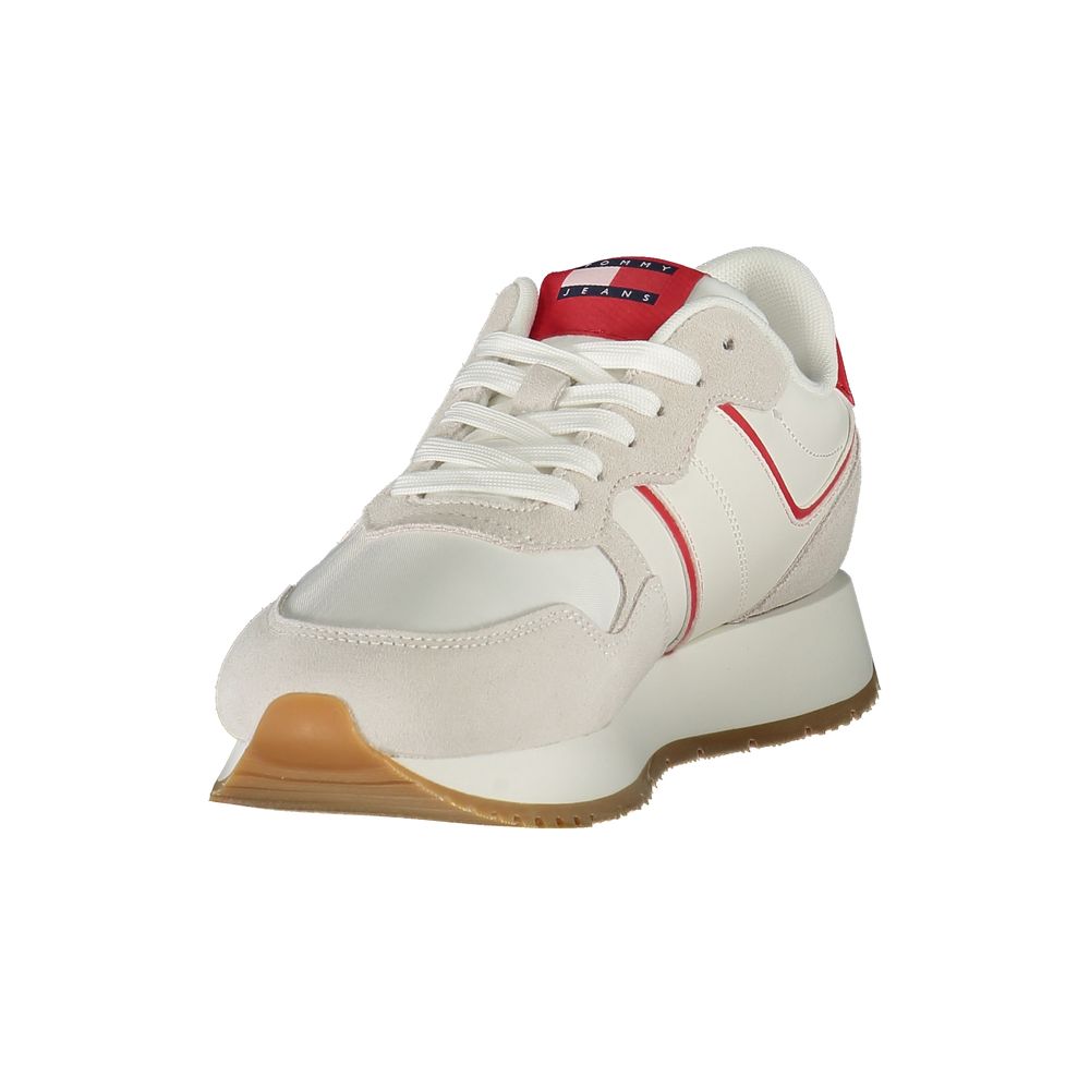 Baskets en cuir rouge pour femmes