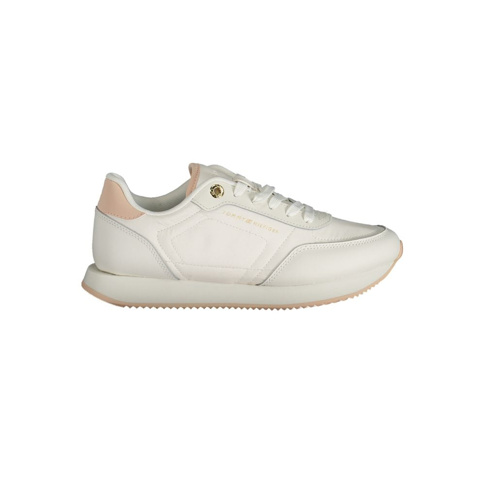 Zapatilla deportiva de poliéster blanca