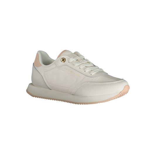 Zapatilla deportiva de poliéster blanca