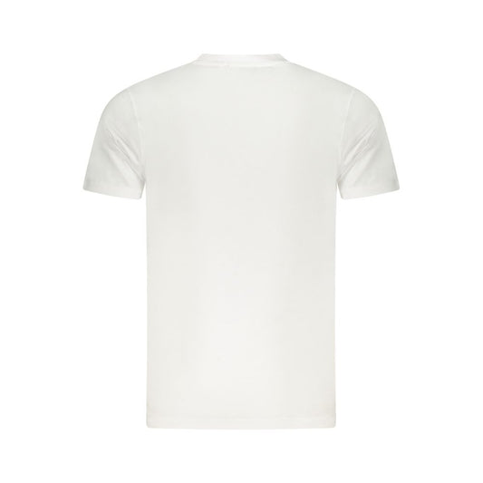 Camiseta blanca de algodón para hombre
