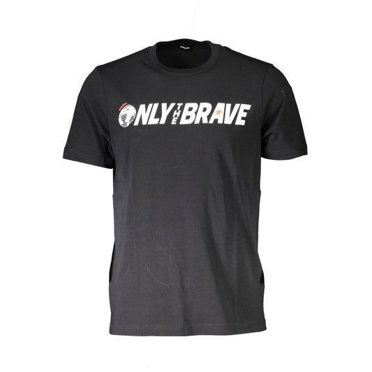 T-shirt homme en coton noir