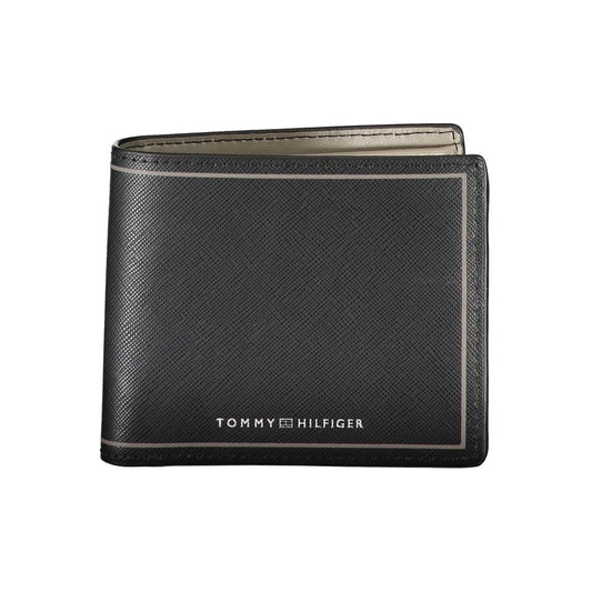 Cartera de cuero negra