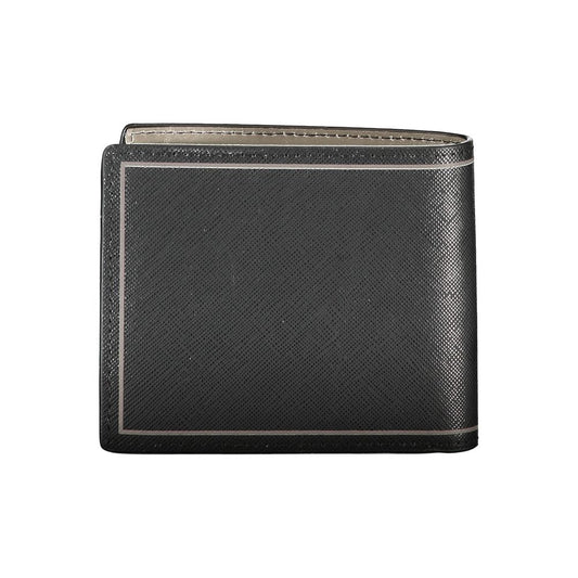 Cartera de cuero negra