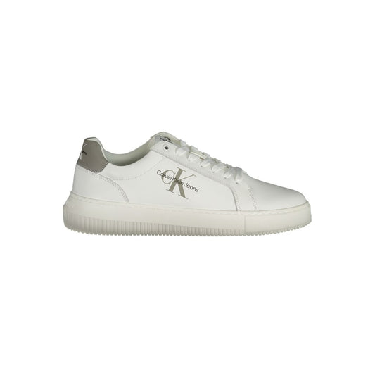 Baskets en cuir blanc pour homme