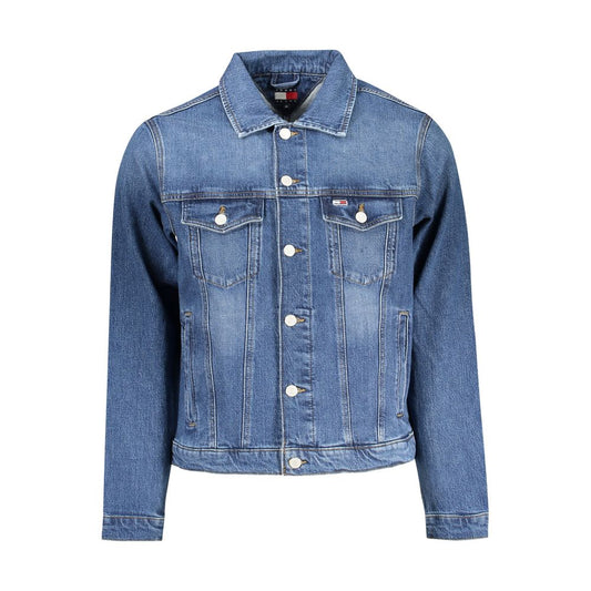 Chaqueta de algodón azul para hombre