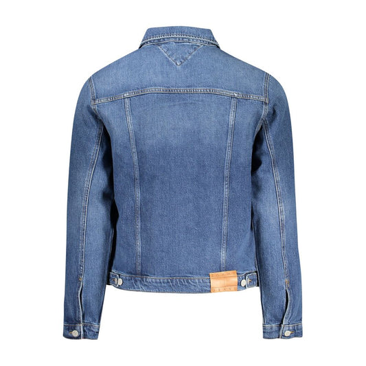 Chaqueta de algodón azul para hombre