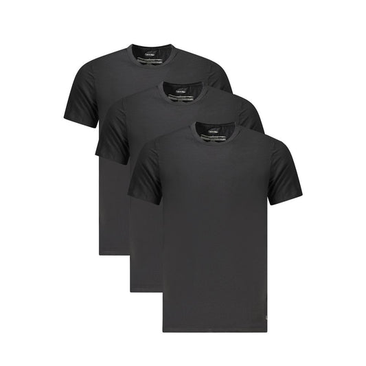 T-shirt homme en coton noir