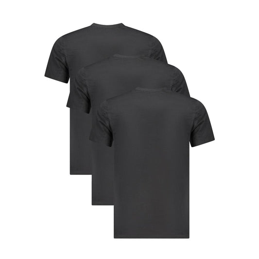 T-shirt homme en coton noir