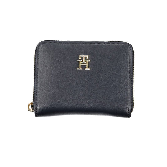 Cartera de poliéster azul