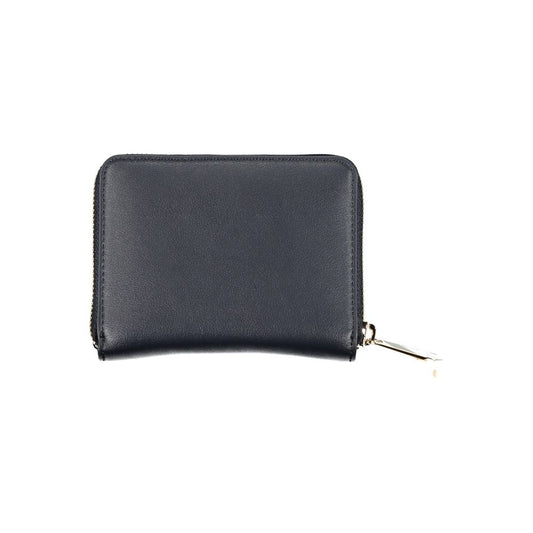 Cartera de poliéster azul