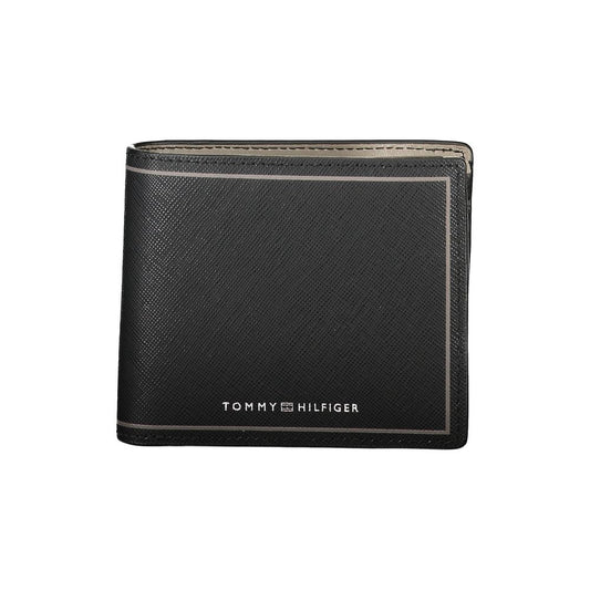 Cartera de cuero negra