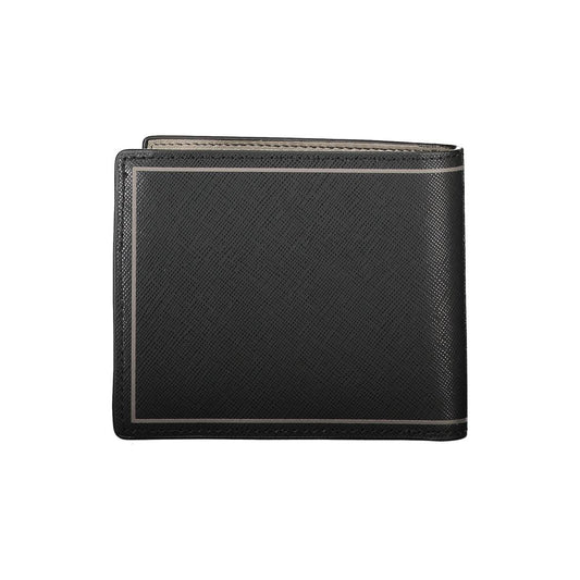 Cartera de cuero negra